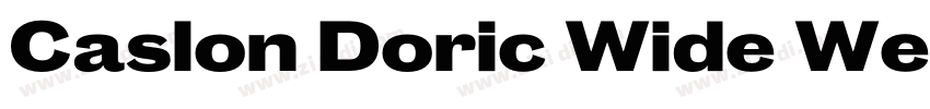 Caslon Doric Wide We字体转换